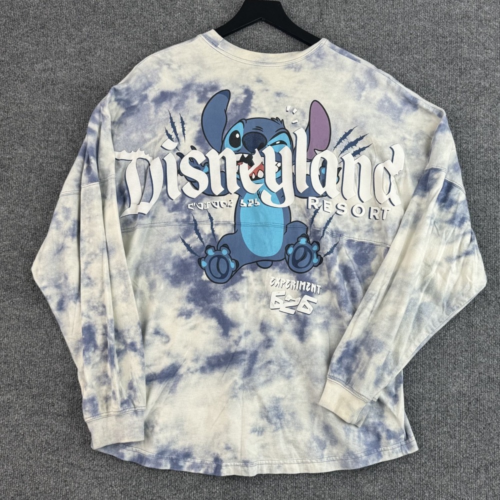 Disney Spirit Jersey Adult XL Blue Tie Dye Stitch Experiment 626 Disneyland